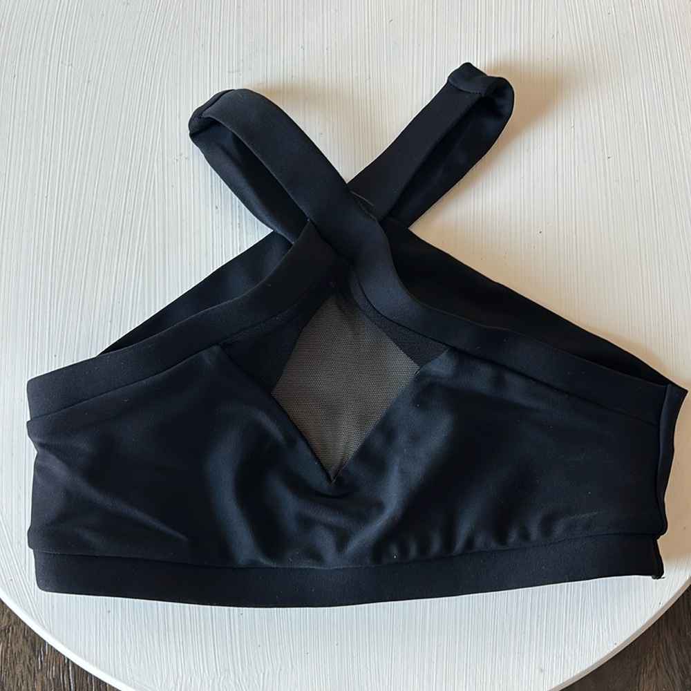 Never worn! aa Dance Costumes Jabra top- black, adult XS